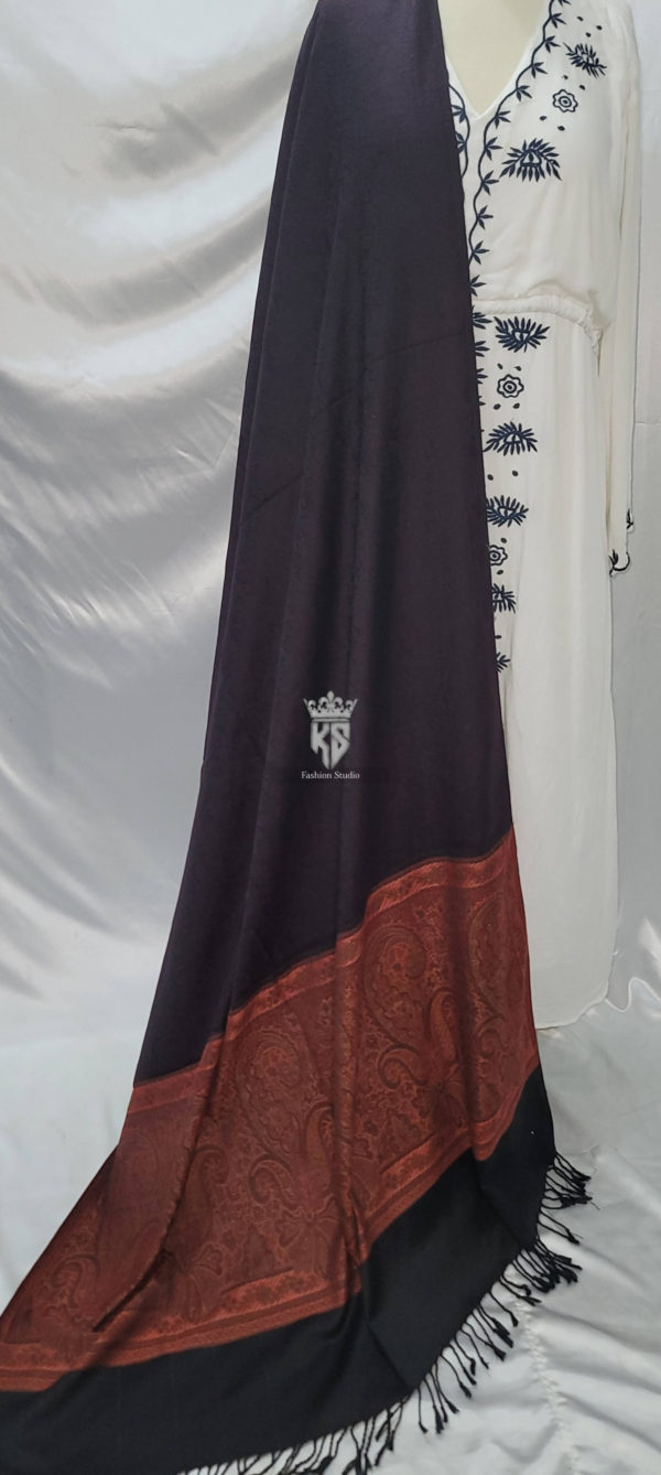 Kashmiri Winter Maroon Shawl