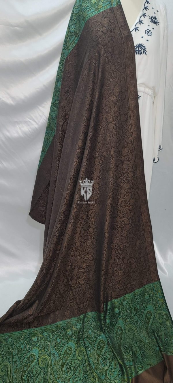 Brown Kashmiri Winter Shawl