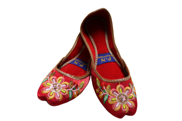 Red Embroidery Khussa